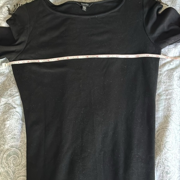 TEENFLO BLACK DRESS WITH EPAULET BEADING TRIM - Picture 12 of 15